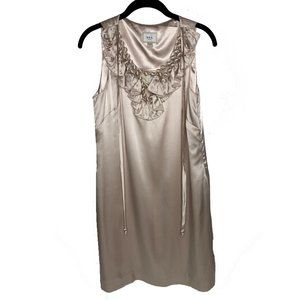 NWT eci Pink Champagne Satin Dress Size 4